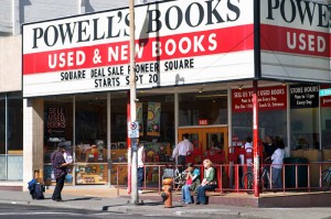 Corner entrance to Powell's Books