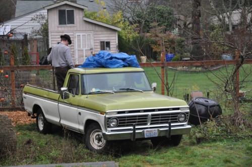 Old Green Ford